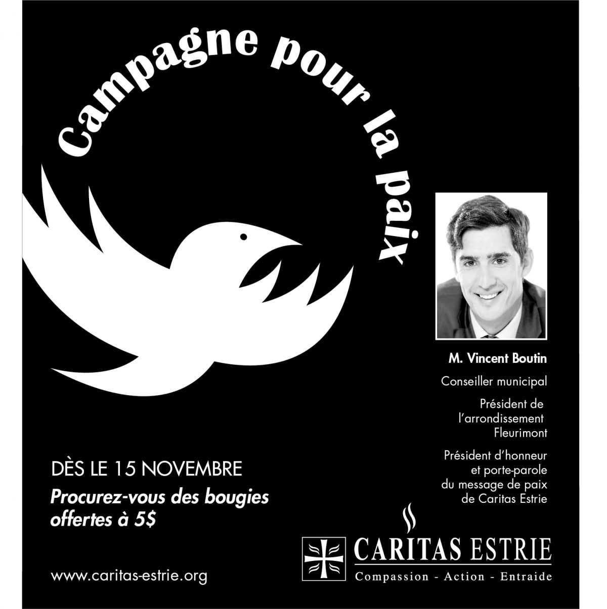 <i>Caritas Estrie</i><br>36e campagne pour la paix 2018